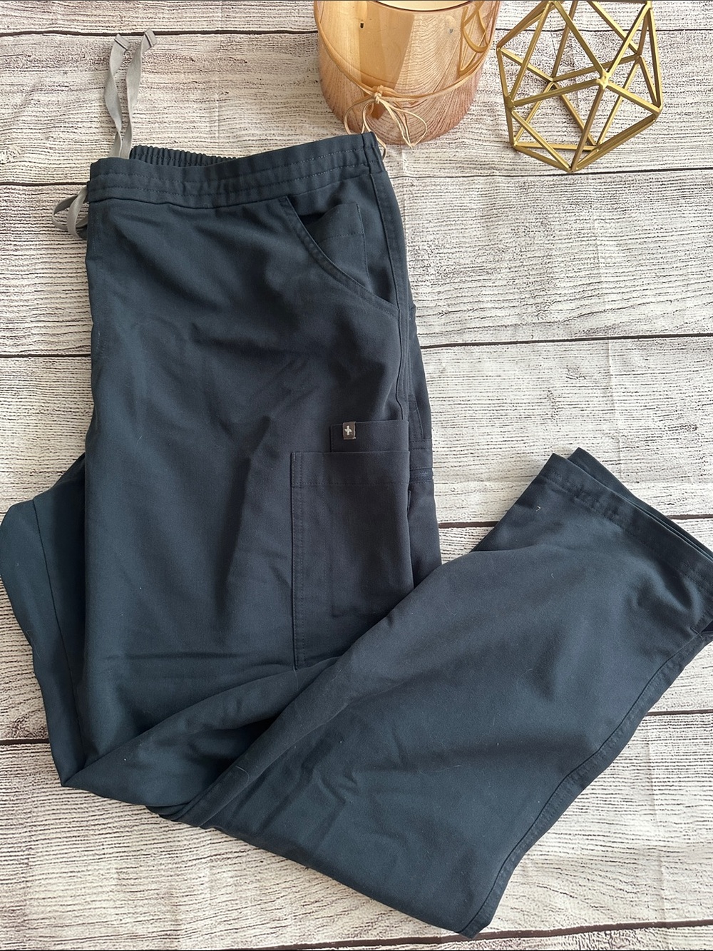 FIGS Yola Skinny Scrub Pants woman’s XL navy blue